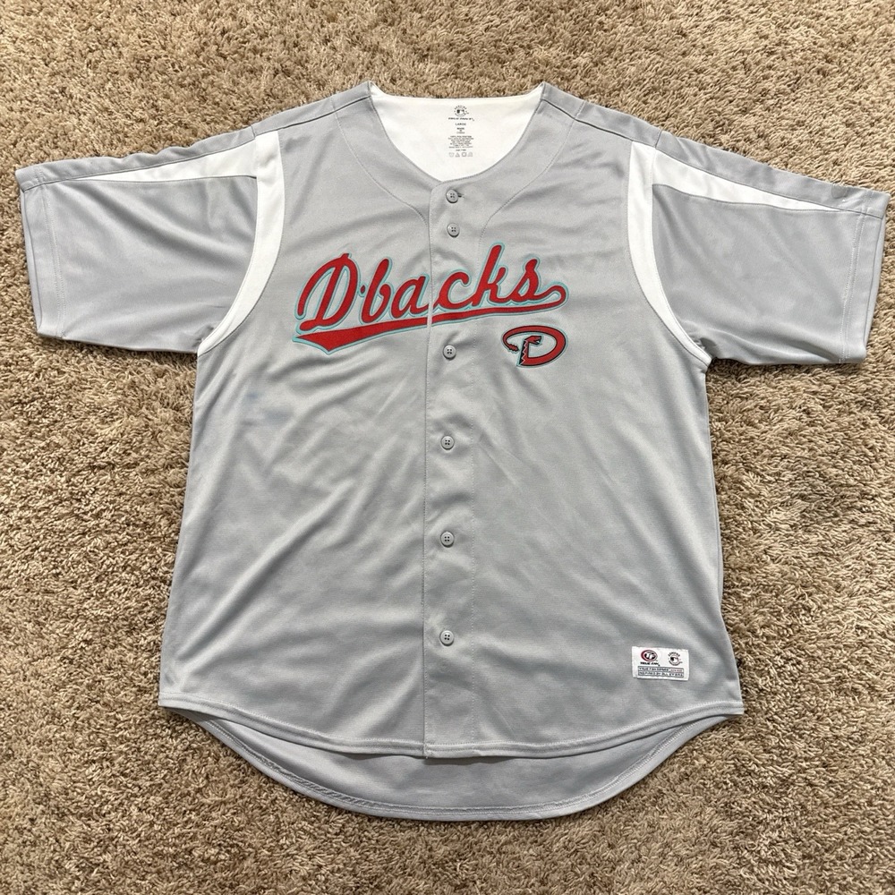 Y2K Vintage 2000s Arizona Diamondbacks Dynasty Series Baseball Jersey Size Large